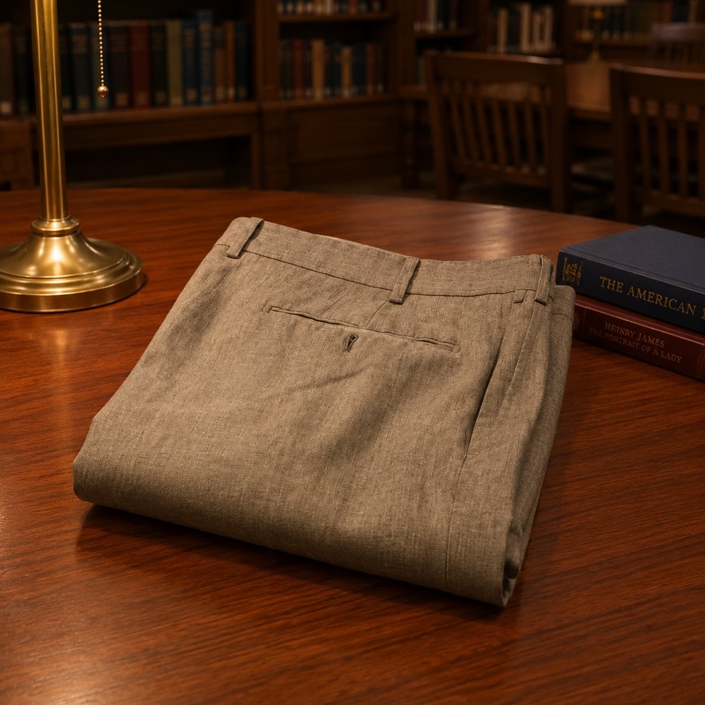 Belvest Tobacco Linen Trousers | Made in Italy